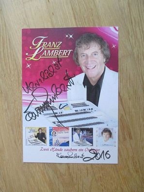 Schlagerstar Franz Lambert - handsigniertes Autogramm!!!