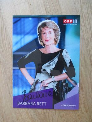 Dancing stars ORF Fernsehmoderatorin Barbara Rett - handsigniertes Autogramm!!!