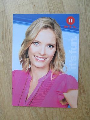 RTL2 Fernsehmoderatorin Miriam Pulcher - handsigniertes Autogramm!!!