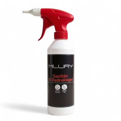 MILURY Sanitär- & Badreiniger Sprühflasche Leer 500ml
