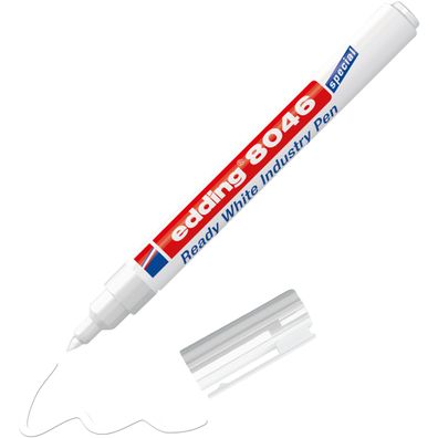 edding 8046 Ready white industry pen permanent