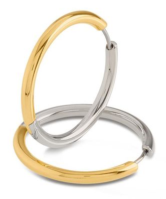 Boccia Schmuck Damen-Ohrringe Titan Zweifarbig 32 mm 05073-04
