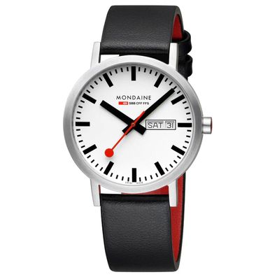 Mondaine Herrenuhr Quarz Classic Day-Date 40 mm A667.30360.11SBBV