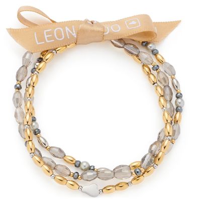 Leonardo Schmuck Damenarmband Agneta Goldfarben/Grau 026904