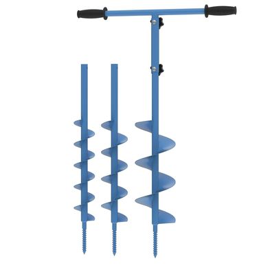 Handerdbohrer „GH 80-150“ 3in1 – 3 Bohraufsätze 80/100/150 mm – Quergriff