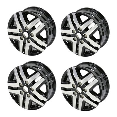 Original Fiat Alufelgen Satz schwarz silber 16'' Zoll Ducato 250 1382535080