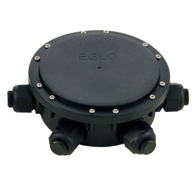 91207 EGLO Connector Box IP68 Ø15,5cm 5 Ausgänge schwarz