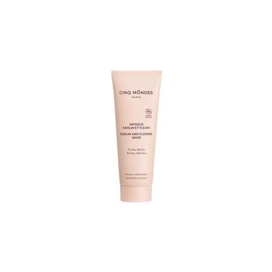 Cinq Mondes, Reinigende Crememaske mit Kaolin und Blumen, für Gesicht, 60 ml