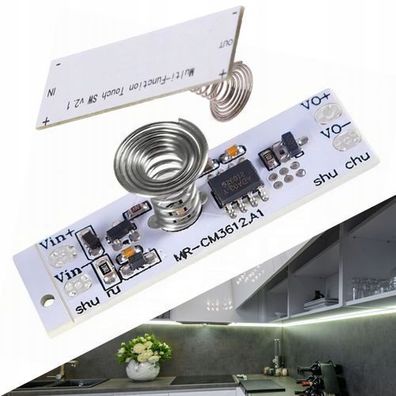 Rosfix LED Dimmer Schalter 12V – Touchsteuerung 5A | für LED-Streifen