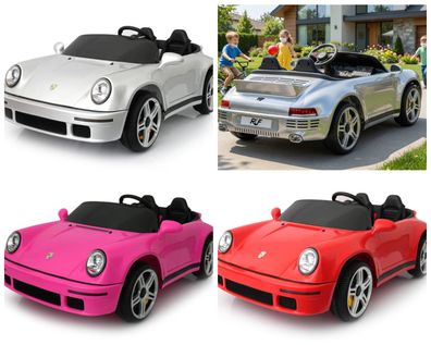 Porsche Ruf 2-Sitzer 24V Kinder Elektroauto - Lizenziert, Fernbedienung, Leder