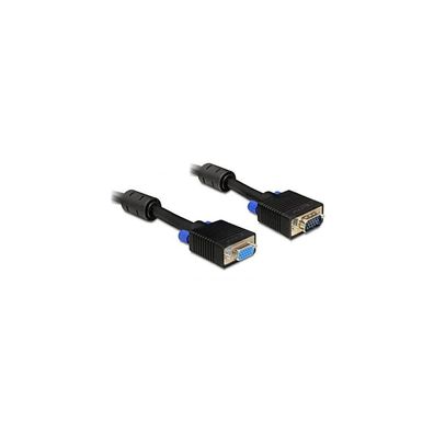 VGA Verl. Delock D-Sub15 -> D-Sub15 St/Bu 3.00m schwarz