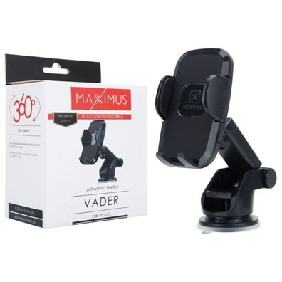Maxximus Vader Auto Handyhalterung Schwarz für Windschutzscheibe und Armaturenbret