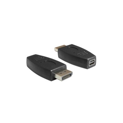 Delock DELOCK Displayport Adapter DP -> mini DP St/Bu schwarz