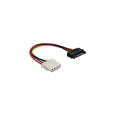 Delock DELOCK Stromkabel SATA 15Pin -> Molex 4Pin St/Bu