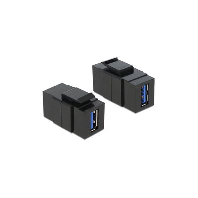DELOCK Keystone USB3.0 A Buchse schwarz