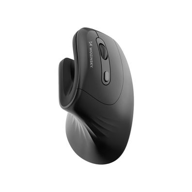 Wozinsky WWM-1076 Vertikale Funkmaus 3600 DPI USB-C Akku Schwarz
