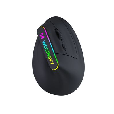 Wozinsky WMG-1164 Vertikale Gaming-Maus 3600 DPI Bluetooth 5.0 RGB Schwarz