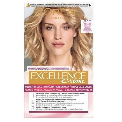 L'Oreal Paris Excellence Creme Haarfarbe 8.13 Perlbeige, 175ml
