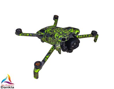 DJI Mini 5 Pro - Skin - Design: Green Flash - inkl. 6x Batterie-und RC-N3 + RC2 Folie