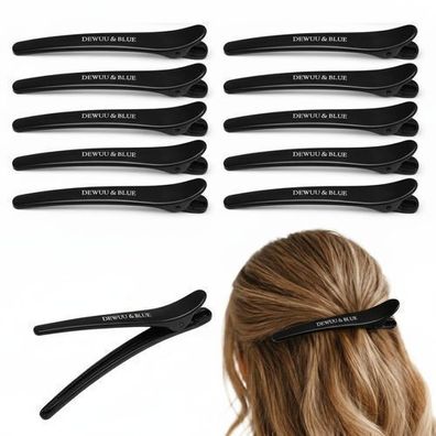 Friseur-Haarclips Solo 6 Stück Schwarz – Stabile Haarklammern