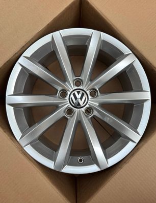 1x Original VW Tiguan 5N AD1 Allspace 17 Zoll Alufelge Novara 5N0601025AN 7,0Jx17ET40