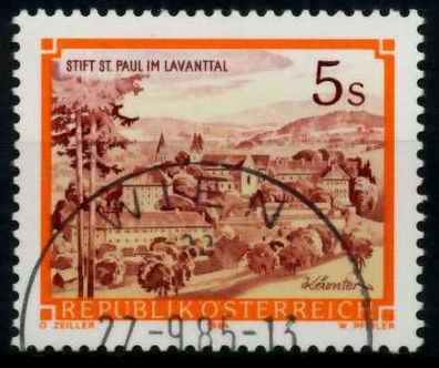 Österreich DS STIFTE Klöster Nr 1827 zentrisch gestempelt X702736