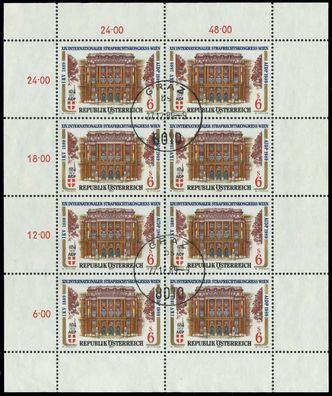 Österreich BLOCK Kleinbogen Nr 1971 zentrisch gestempelt KLE X23F24E