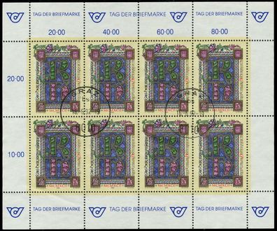 Österreich BLOCK Kleinbogen Nr 2066 zentrisch gestempelt KLE X23F2A6