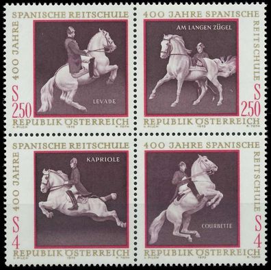 Österreich 1972 Block 2 VBb postfrisch SENKR PAAR X24F4CA