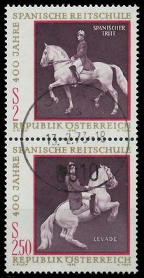 Österreich 1972 Block 2 SZd1 zentrisch gestempelt SENKR PAAR X24F4A2