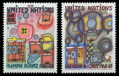 UNO NEW YORK 1983 Nr 438-439 postfrisch X25563A