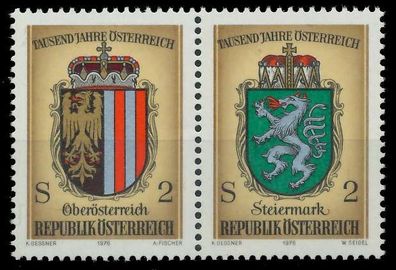 Österreich 1976 Nr 1522 30 WZdb postfrisch WAAGR PAAR X255AD6