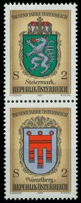Österreich 1976 Nr 1522 30 SZdc postfrisch SENKR PAAR X255B02