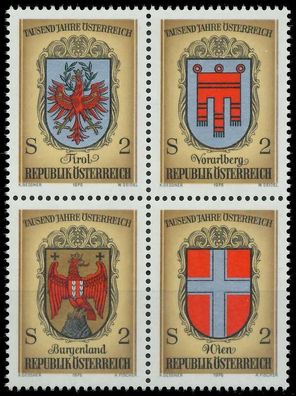 Österreich 1976 Nr 1522 30 VBd postfrisch Viererblock X255B46