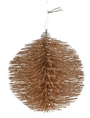 Weihnachtsbaumdeko Bürste Anhänger Baumschmuck Christbaumkugeln ø 8cm Glitzer