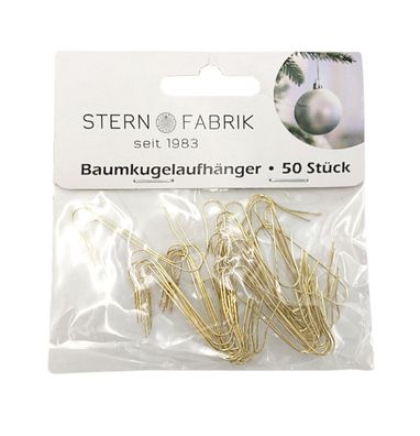 Weihnachtskugelaufhänger 50er-Set Kugelhaken Schnellaufhänger Baumkugelaufhänger