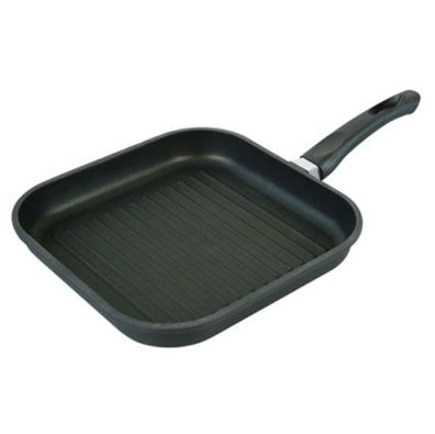 Aluguss Bratpfanne 28cm Grillpfanne Steakpfanne Schmorpfanne Gusspfanne Pfanne