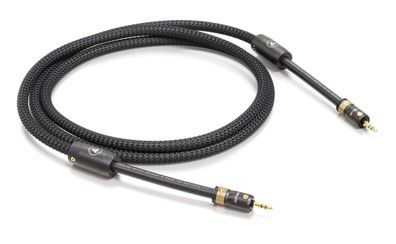Viablue NF-S1 Silver - HighEnd Klinkenkabel 3,5mm - T8 - Quattro Shield - Black