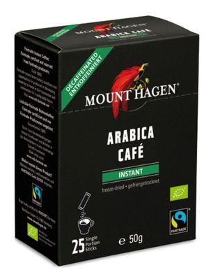 MOUNT HAGEN MH BIO FT Instanst Stick, entkoffeiniert 25x2g