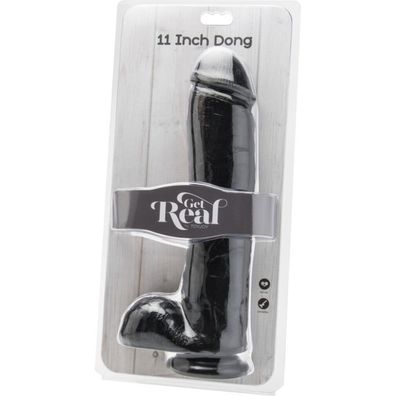 28CM PENIS MIT Schwarzen HODEN