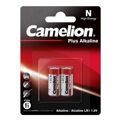 1x 2er Blister Camelion LR1 MN9100 Lady N PLUS Alkaline Batterien
