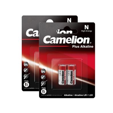 2x 2er Blister Camelion LR1 MN9100 Lady N PLUS Alkaline Batterien