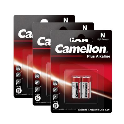 3x 2er Blister Camelion LR1 MN9100 Lady N PLUS Alkaline Batterien