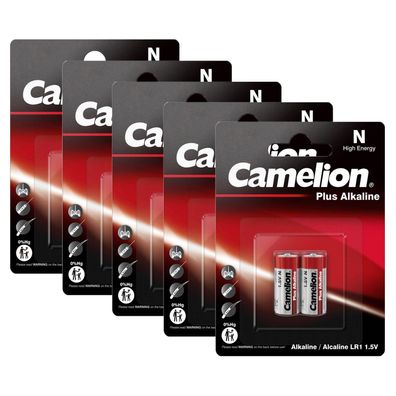 5x 2er Blister Camelion LR1 MN9100 Lady N PLUS Alkaline Batterien