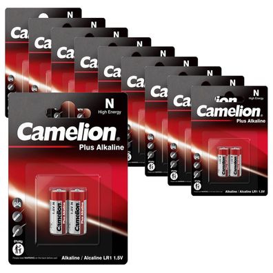 10x 2er Blister Camelion LR1 MN9100 Lady N PLUS Alkaline Batterien