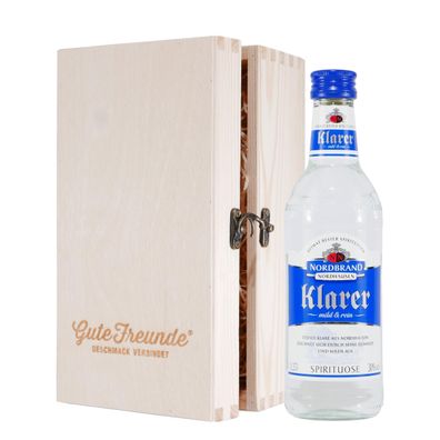 Nordbrand Klarer mit Geschenk-Holzkiste