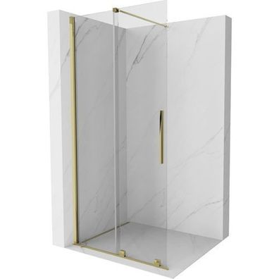Mexen Velar Duschwand Walk-In 70x200 cm, Gold