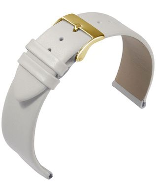 Eulit Nappa Fashion > Uhrenarmband hautfreundlich Kalbsleder weiß