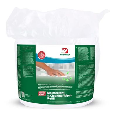 Dreumex Disinfectant & Cleaning Wipes Refill Nachfüllpackung mit 800 Tüchern