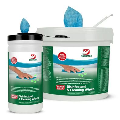 Dreumex Disinfectant & Cleaning Wipes Blau Reinigungs- & Desinfektionstücher